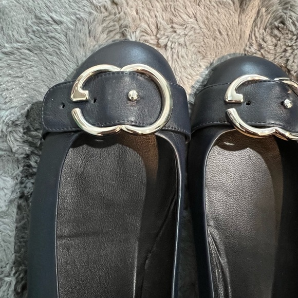 Gucci ballet flats in navy with logo buckle - Picture 2 of 8